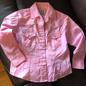 Baby girl pearl snap western shirt